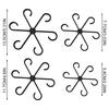 4Pcs Hanging Plant Stand Anti-Toppling Support Pole Plastic Hooks Fixator Flower Hydroponic Folding Fixed Garden Accessories