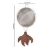Tea Accessories Stainless Steel Tea Strainer Fine Mesh Wooden Handle Tea Filter Easy To Clean Tea Sifters Home Use