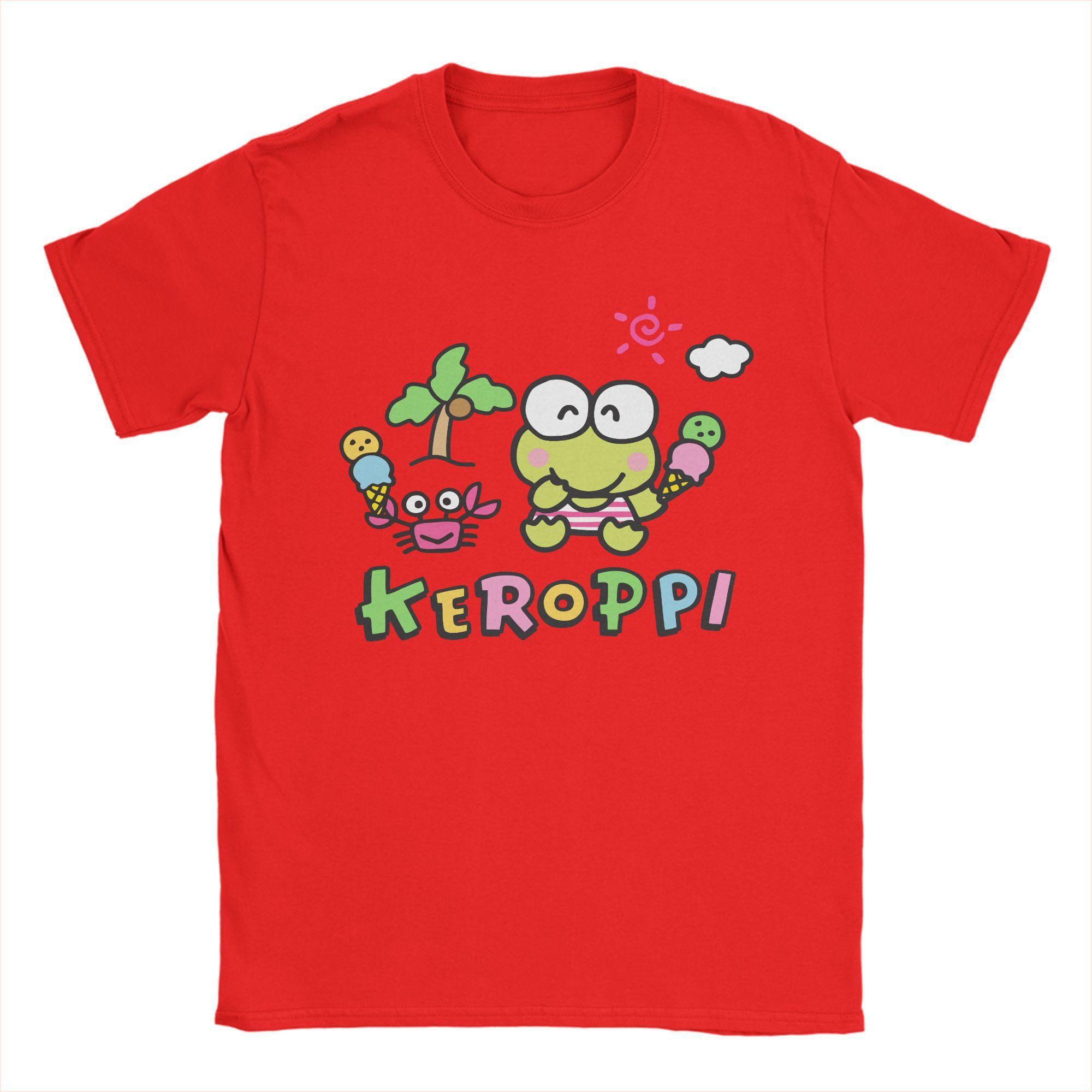 

Mens Womens TShirts Cartoon Keroppi Frog Amazing Fashion Street Cotton Tees Short Sleeve T Shirts Round Neck Tops Graphic 4XL