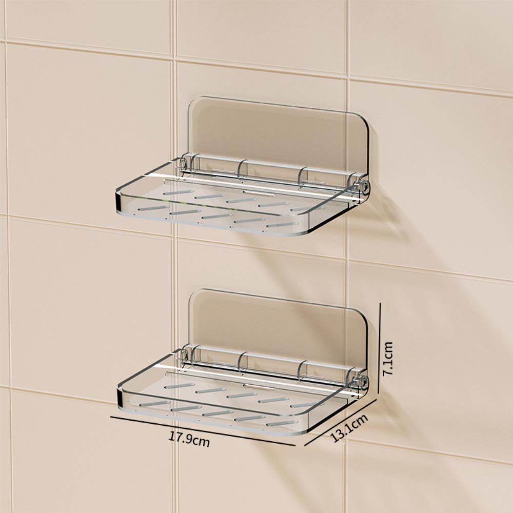 Punch-free Collapsible Storage Rack Folding Plate Storage Rack Tray Paper Towel Holder  Dormitory