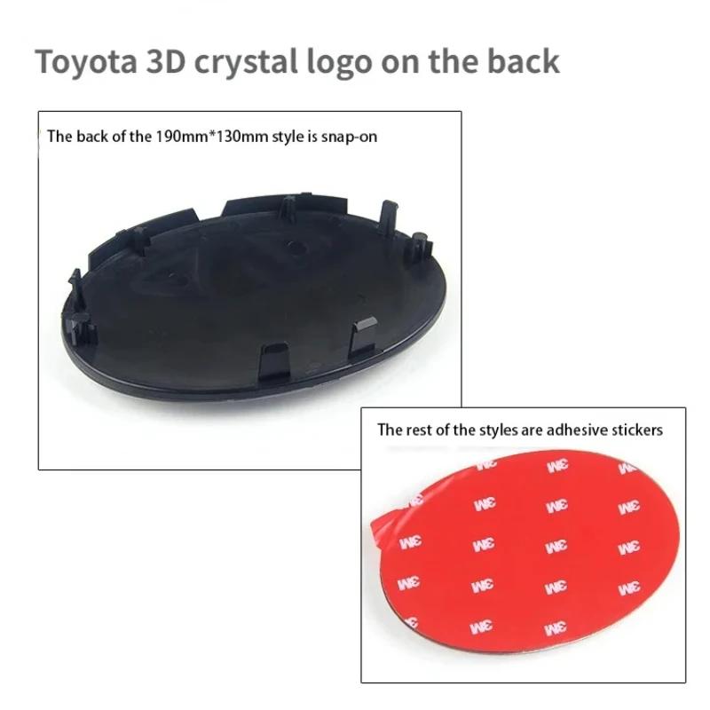 3D Auto Logo Embleem Voor Toyota Corolla Camry RAV4 LANDCRUSER Highlander Yaris Vios Alphard Prado Reiz Wish, Voorgrill en Motorkap