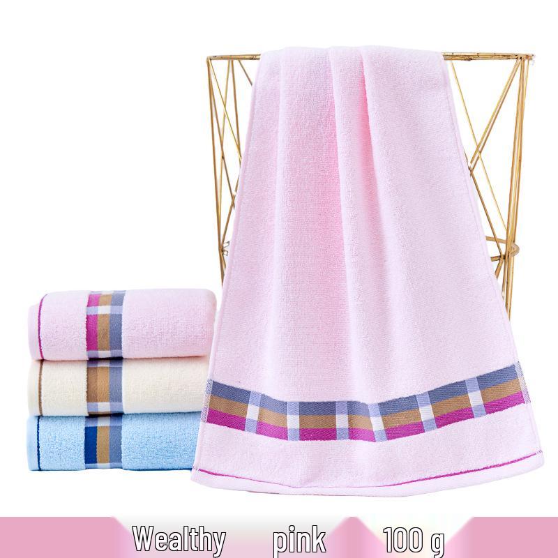 100% Bomull Absorberande Vuxenhandduk – Förtjockad, Mjuk, Ren Bomull