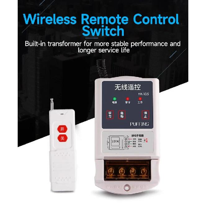 315MHz wireless remote control switch AC220V 380V high power 1000W 1KM 3KM long distance relay receiver, wireless remote control