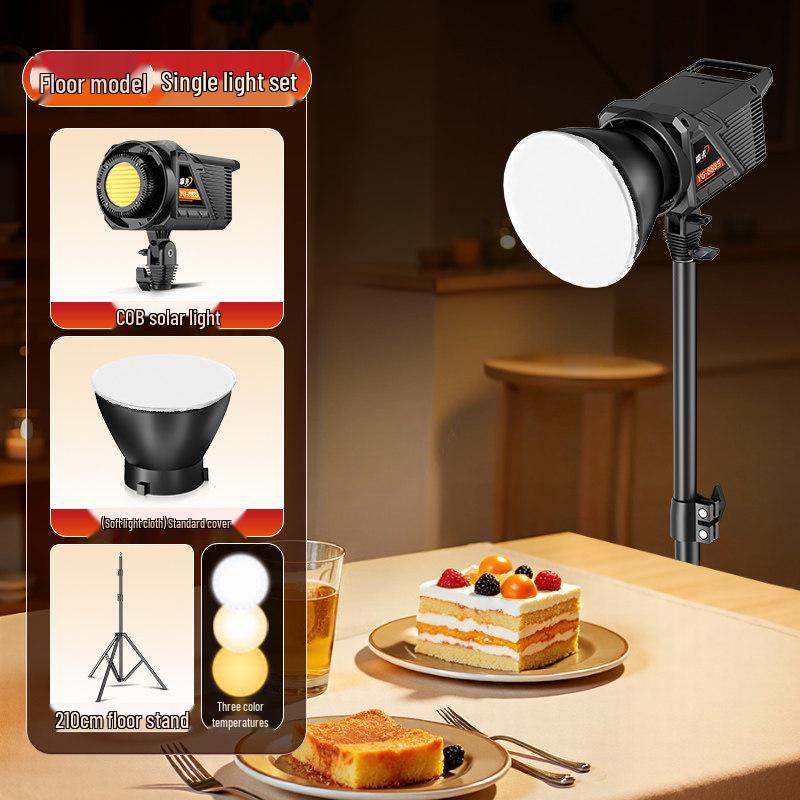 100W Food Photography Desktop Fill Light for Live Streaming & Constant Light Shooting