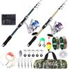 1.8m Ultra Hard Spinning Fishing Rod Set With 5 Sections Telescopic Travel Shore Casting Sea