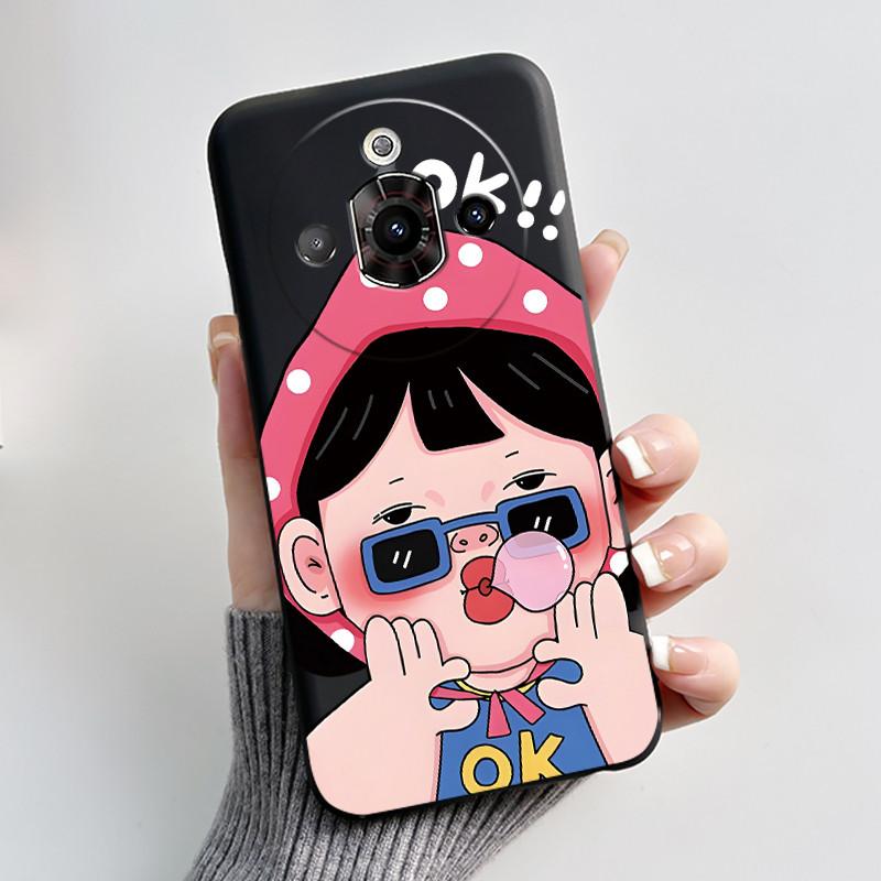 Cute Cartoon Case For ZTE Nubia Focus Pro 5G Capa Printing Shell Protective Cover Coque Soft Silicone Black Casing Fundas