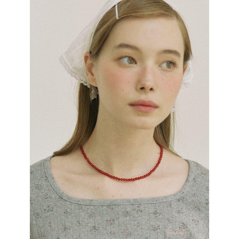Onyx Rouge Necklace - Red