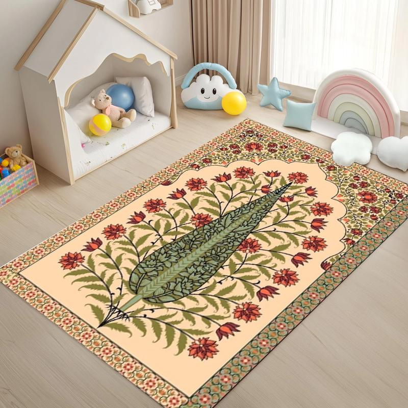 

Cute Cartoon Tree Carpet Mat Soft Gradient Color Area Rug Non-slip Washable Home Decoration for Living Room Bedroom Decor 40x60cm