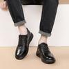 Spring New Men's Shoes First Layer Cowhide Light Sports and Leisure Shoes Ostrich Pattern Versatile Men's Leather Shoes Genuine Leather