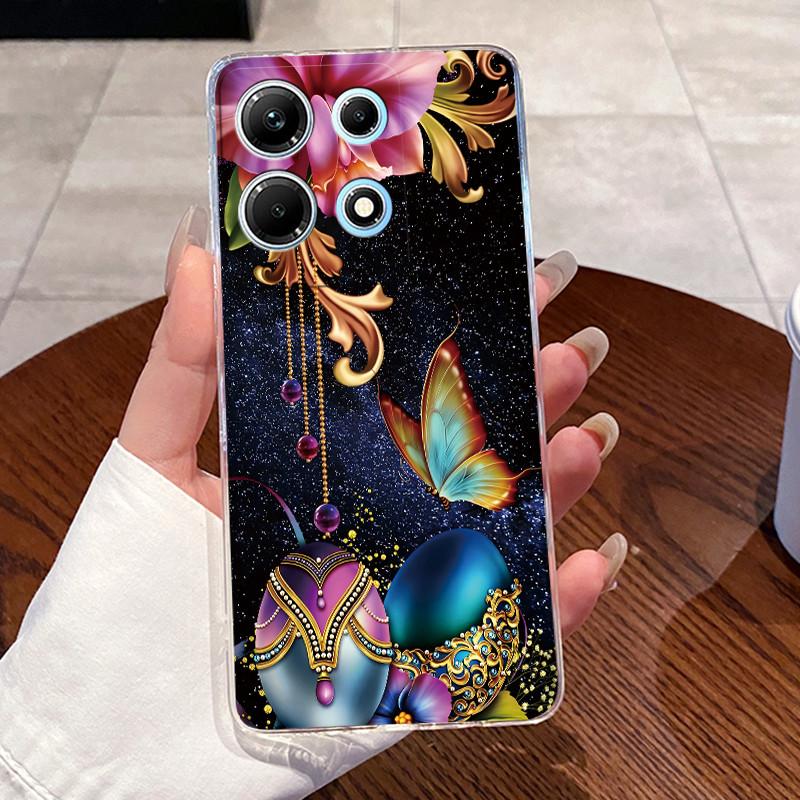 For Infinix Note 30 Case X6833B X6716B X6711 Note30 5G Lovely Cartoon Transparent Soft TPU Phone Case For Infinix Note 30 Cover
