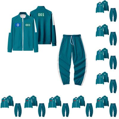 Adults Zipper Sweatshirt Hoodie Sports Casual Sweatshirt And Trousers Set