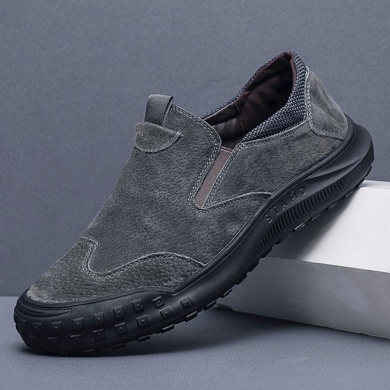 Men's shoes summer breathable sports leisure one pedal old Beijing cloth shoes construction site work labor insurance soft soles tide shoes