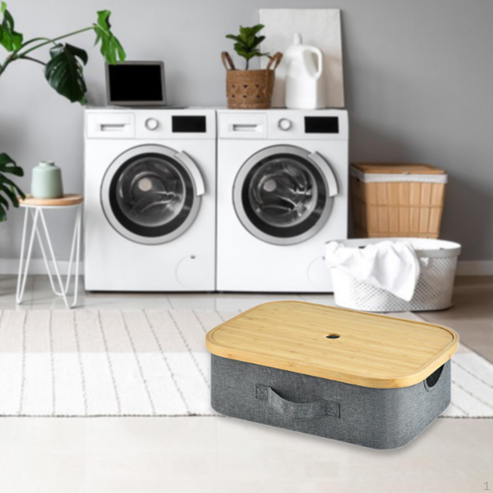 

Складная корзина для белья для хранения грязной одежды в спальне и подсобном помещении серый