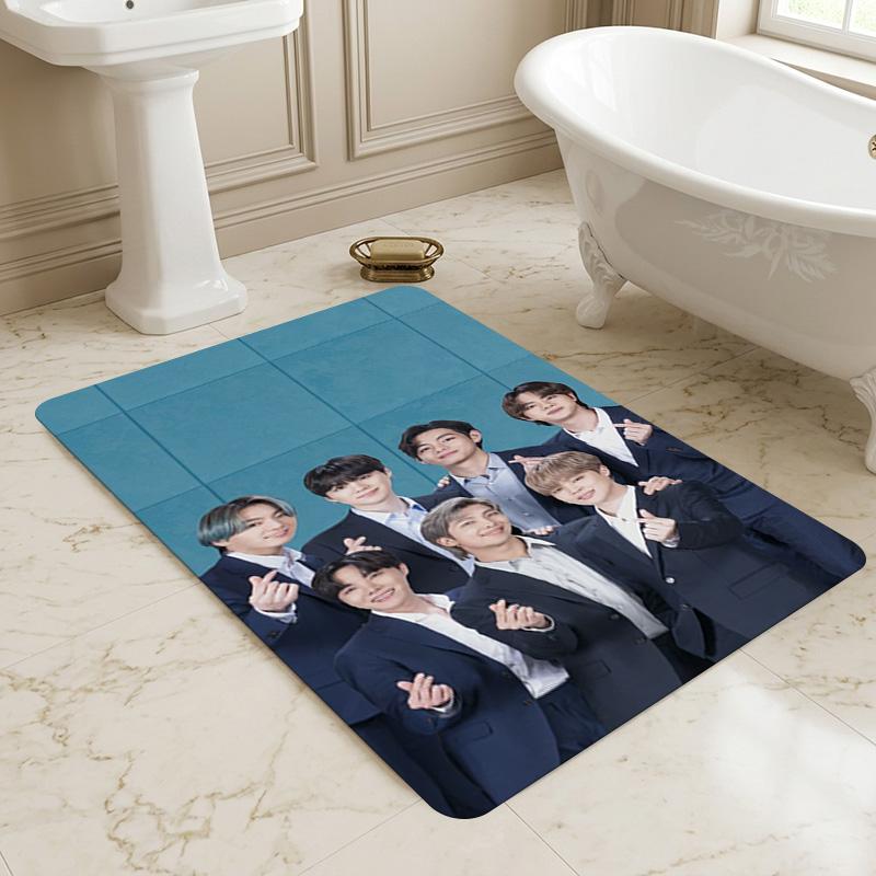 Boy Band Living Room Nonslip Area Rug Soft Carpet For Bedroom Game Playroom Sofa Office Home Decor Doormat Christmas Gift C92657