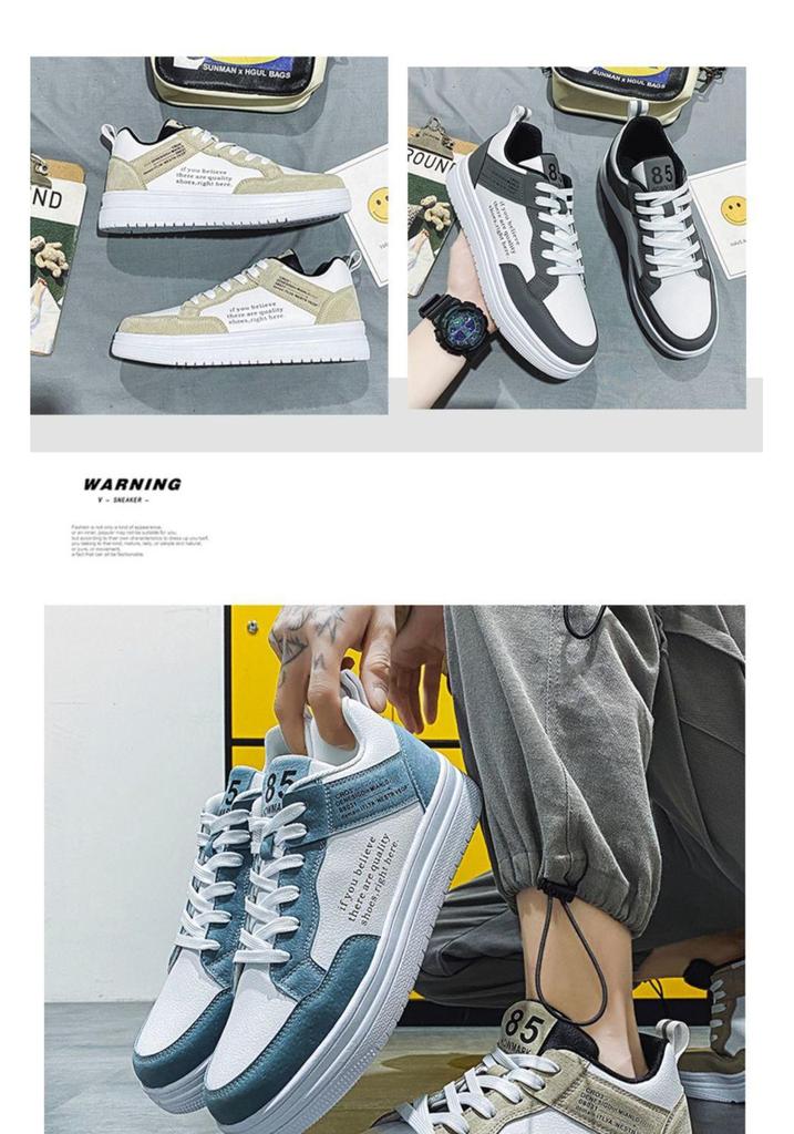 Men's 2024 Summer Breathable Korean Style Casual Board Shoes
