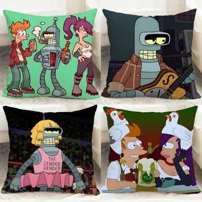 BELIEBTE FFFuturamaS Kissenhülle Bequeme Wendbare Kissenhülle Ideal für Auto Sofa Schlafzimmer & darüber hinaus