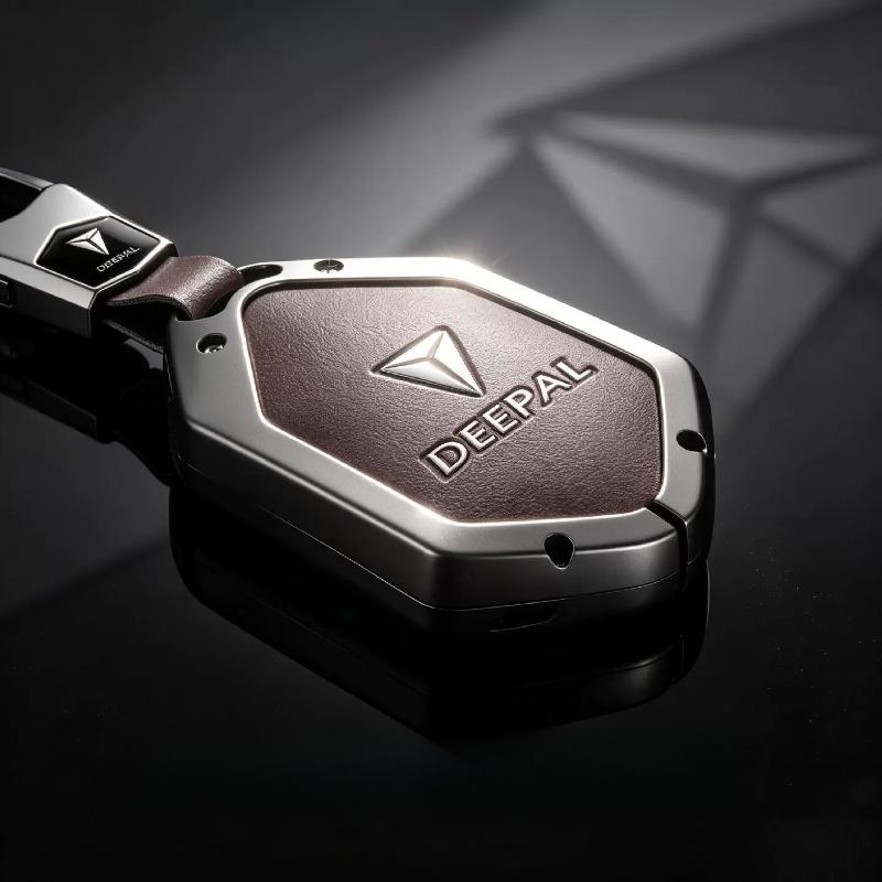 Car Key Fob Cover Case Leather For Changan Deepal S07 S05 Premium Electric Vehicle Key Case Protector Shell Buckle Cover