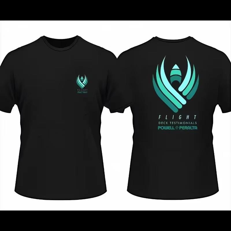 

2025 Летняя Мода Новая Мужская Футболка Skull Powell Peralta Sports Скейтборд Мировой Финал Ширина Комфорт Y2K Футболка 4XL