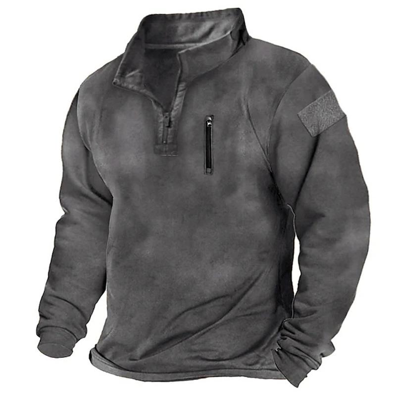 Men's Clothing Trainning Tactical Top NEW Long Sleeved Warm Tshirt Windproof Pullover For Men Sweatshirt