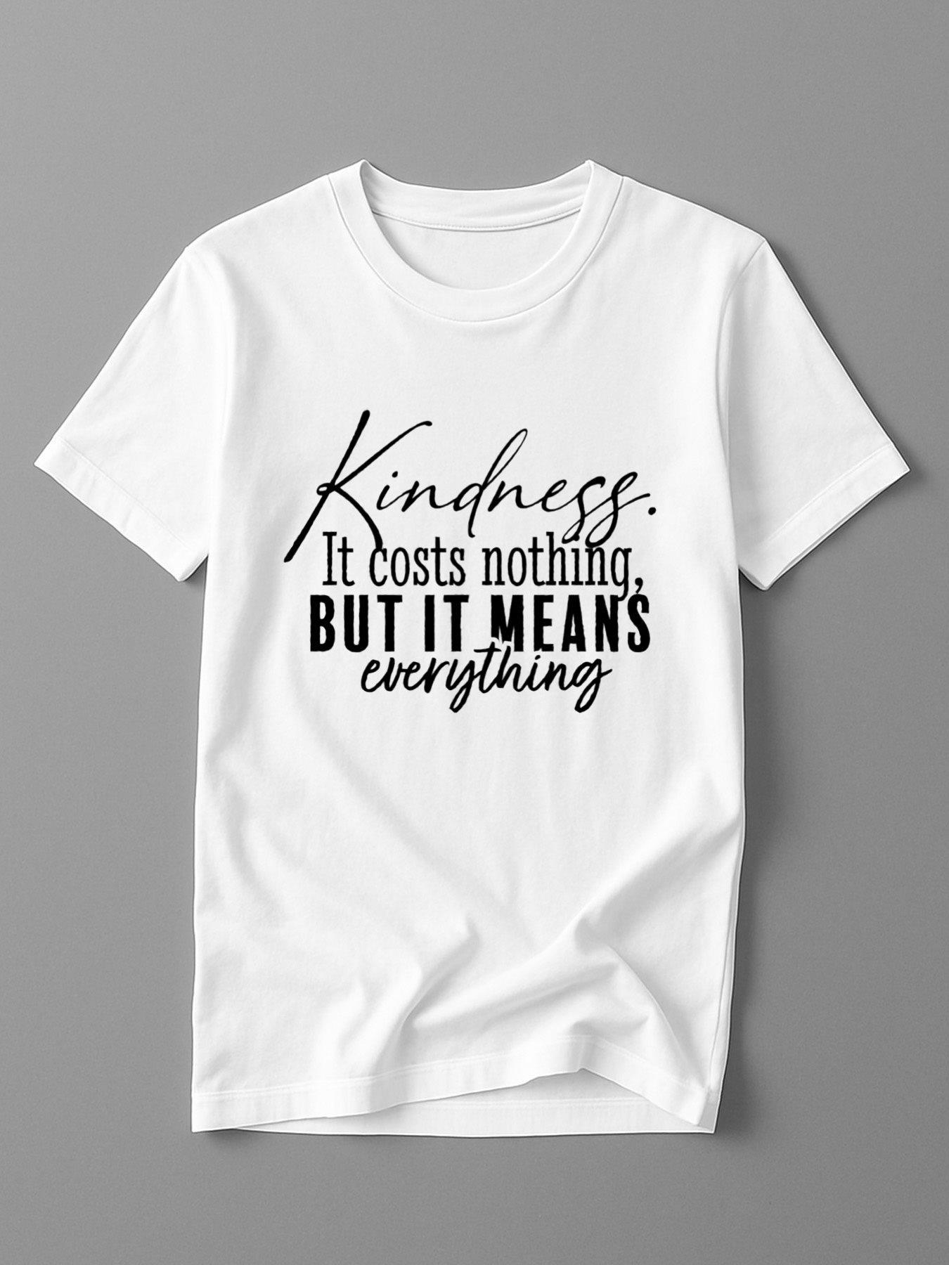 Men s T-Shirt Y2K Kindness Matters Black Plus Size M