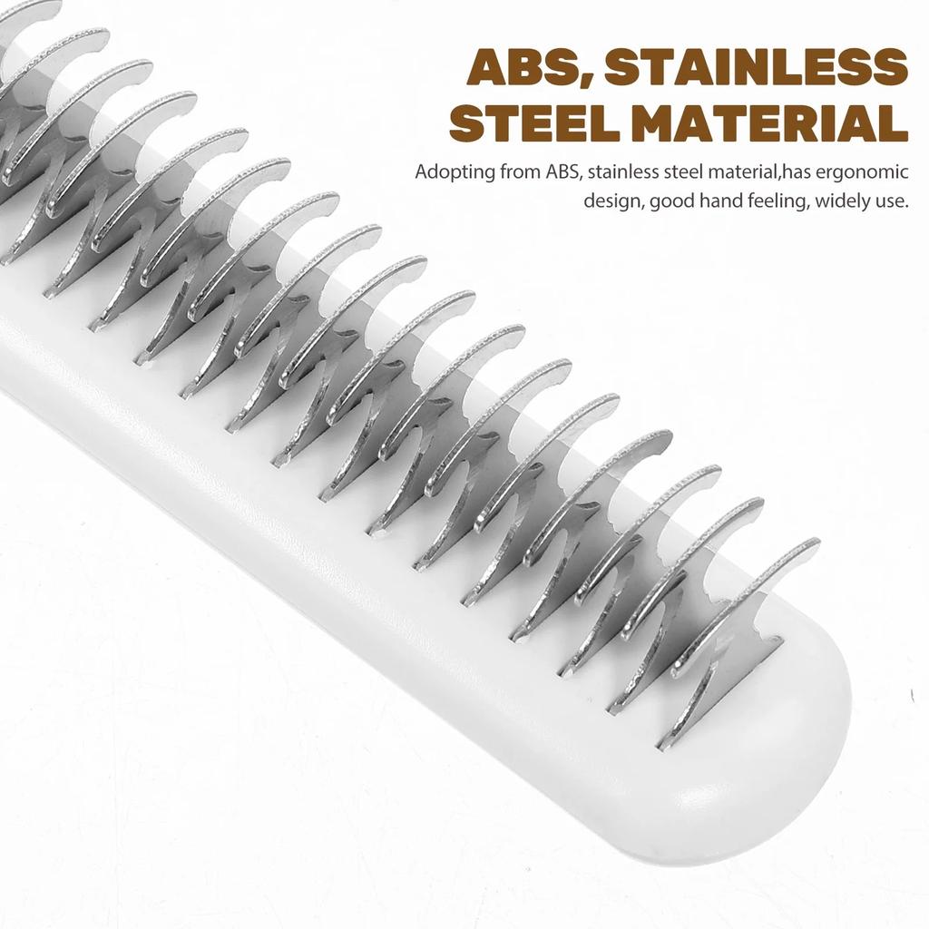 Pet Detangling Comb Cat Fur Knot Cutter Flea Comb for Shedding Grooming Remove Cat Loose Hair Brush Portable Cleaning Supplies