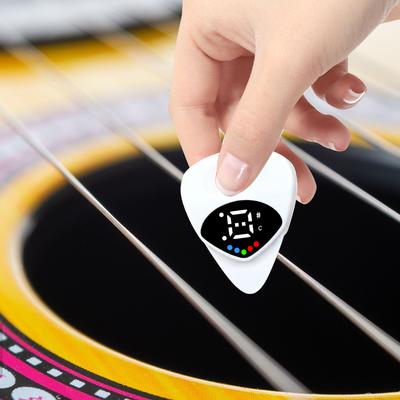 1-3PCS 2 In 1 Guitar Picks Tuner Acoustic Guitar Tuner Electric Guitar Tuner for Acoustic Electric Guitar Bass Mandolin
