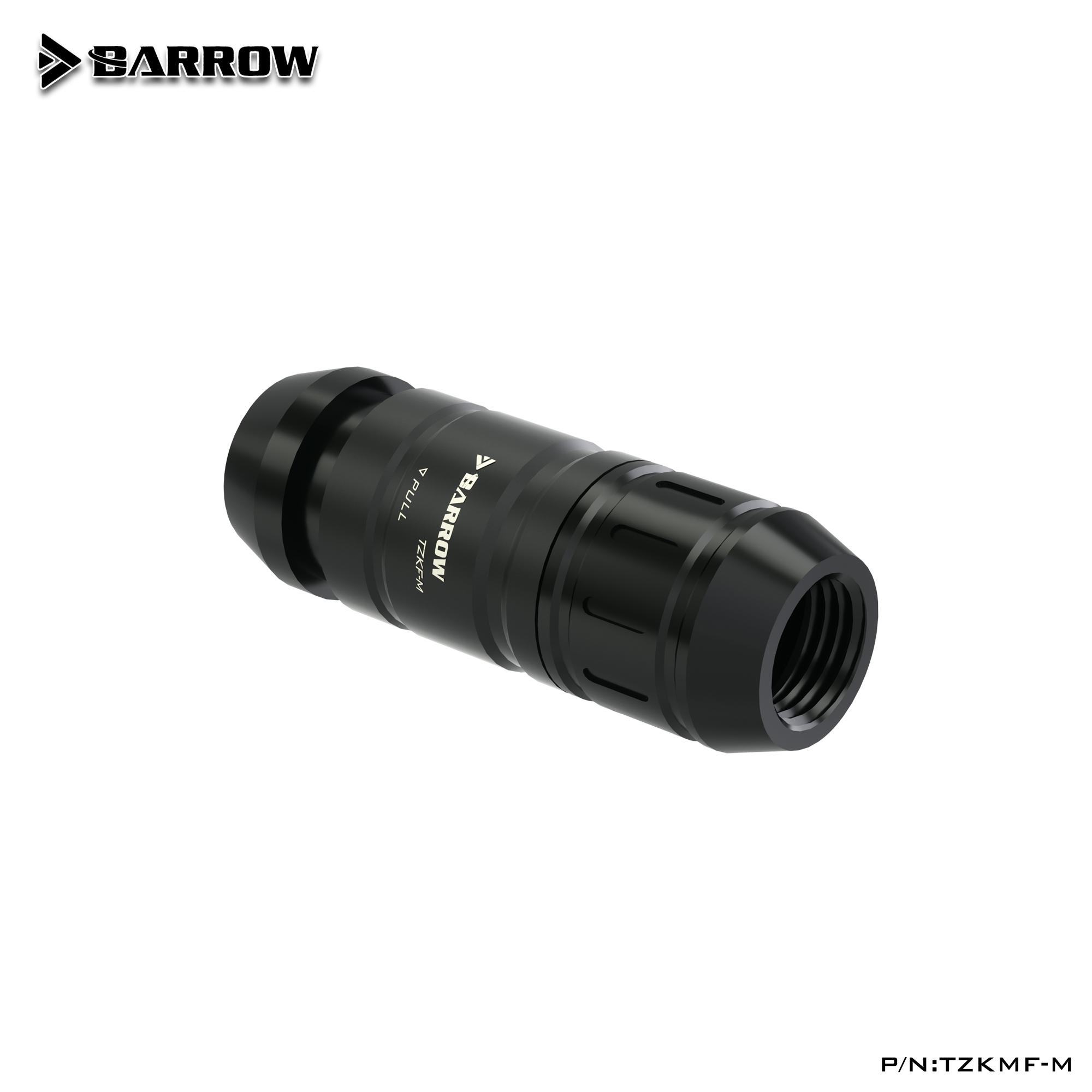Barrow Drain Valve Water Cooling Fittings , Professional Edition Quick Disconnect QDC / Quick Cut off Water Valve , TZKMF-M one set чёрный