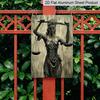 2D Flat, Lady Justice Themis Vintage Aluminum Sign - Lawyer Office Decor, Lawyer Office Wall, Attorney’s Study, Courtroom Decor, Legal Professional