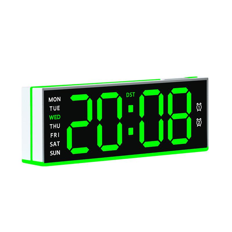 Creative LED simple large-screen electronic clock Living room clock Features ambient light Multifunctional clock 1111 Mute