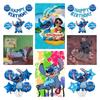 Novo Conjunto de Balões de Folha de Alumínio Lilo e Stitch Para Decoração de Festa de Aniversário e Brinquedos Infantis