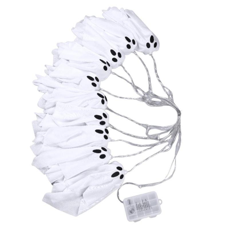 Haunted House Decor Halloween Ghost White Ghost Hanging Light Ghosts Horror Props for Halloween Party White Flying Ghosts no remote