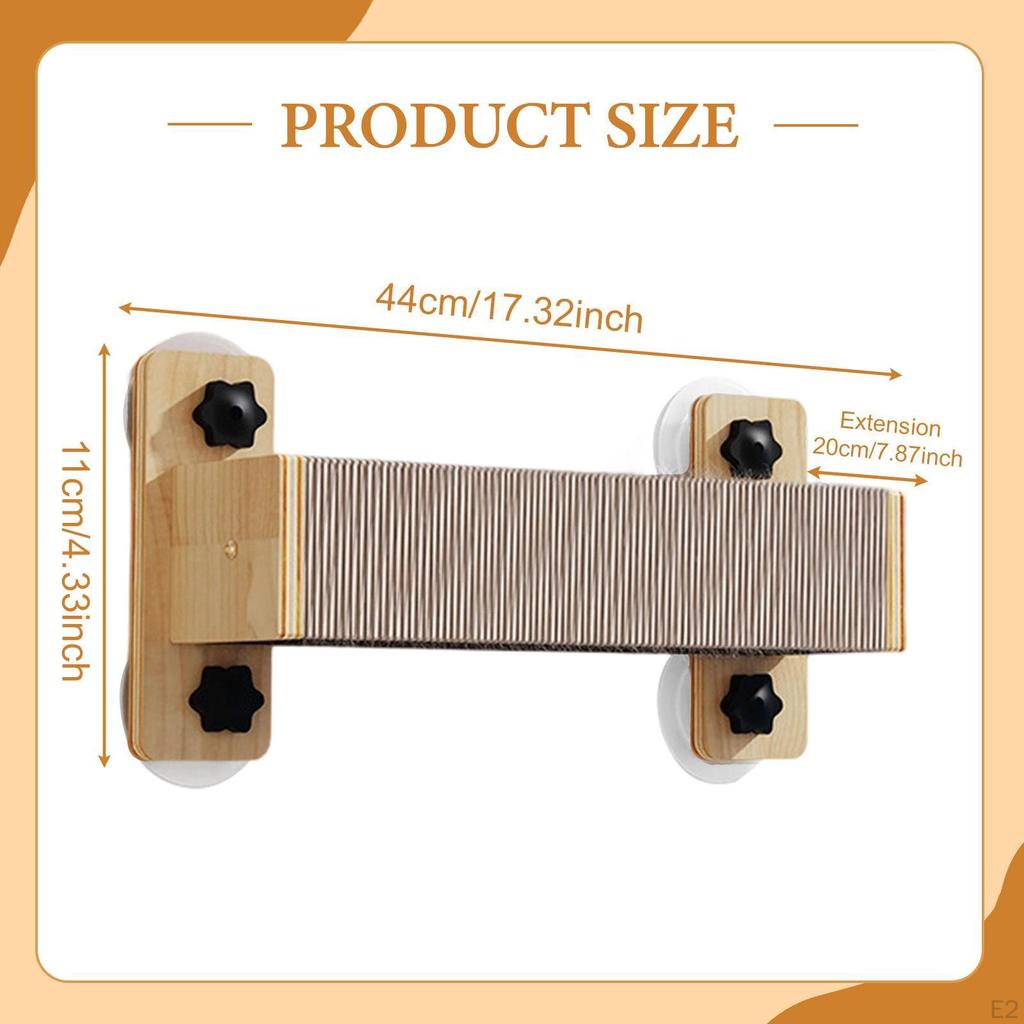 Step Cat Supplies Wall Scratching Post Climbing for Grind Claws Rest Stretch