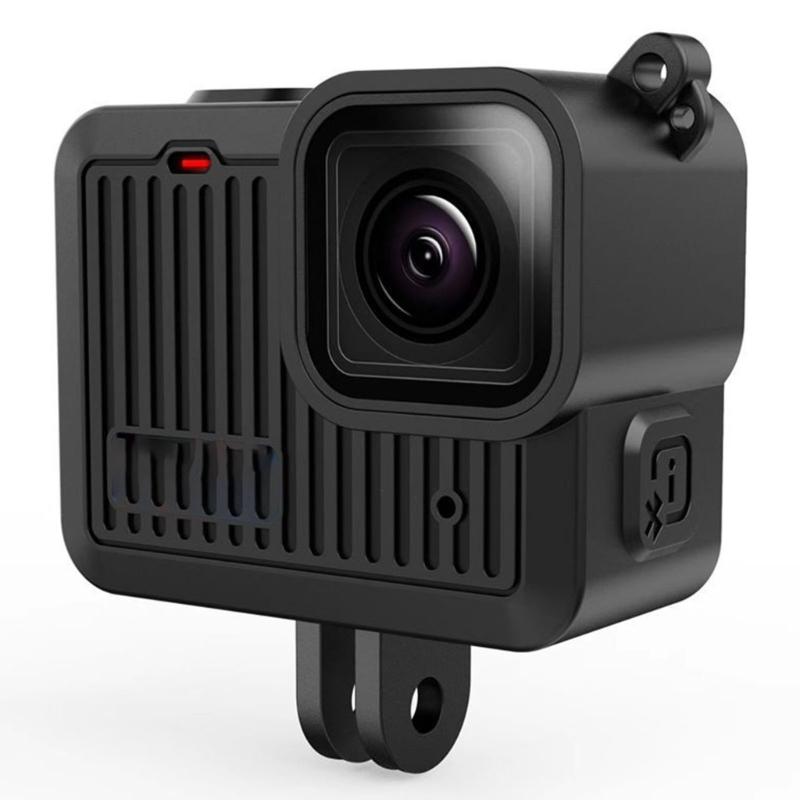 Camera Protective Accessories Set for Camera Including Black Silicone Case and Tempereds Glass Film