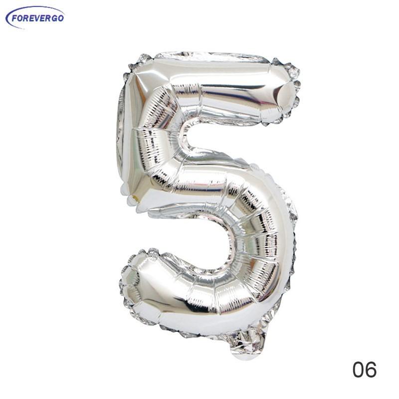 16 Inch Foil Birthday Balloons Air Helium Number Balloon Happy Birthday Party Decoration Balloons