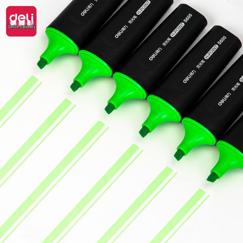 Deli S600 Highlighter Pen зелёный