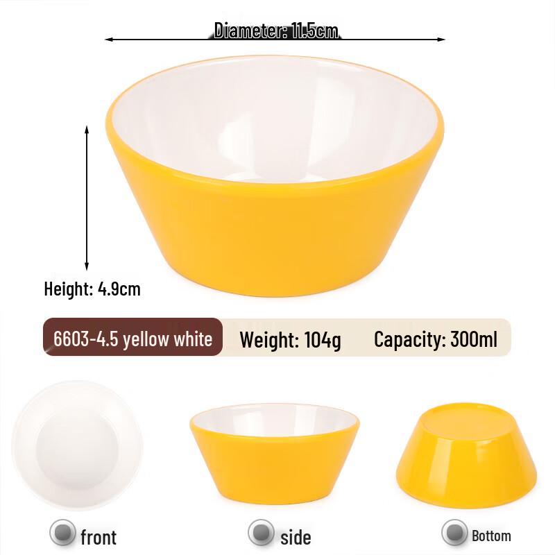 Melamine Anti-Drop Rice Bowls (10-pack)