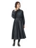 Beams Heart Denim Dress with One Size Women's Belt, Black,