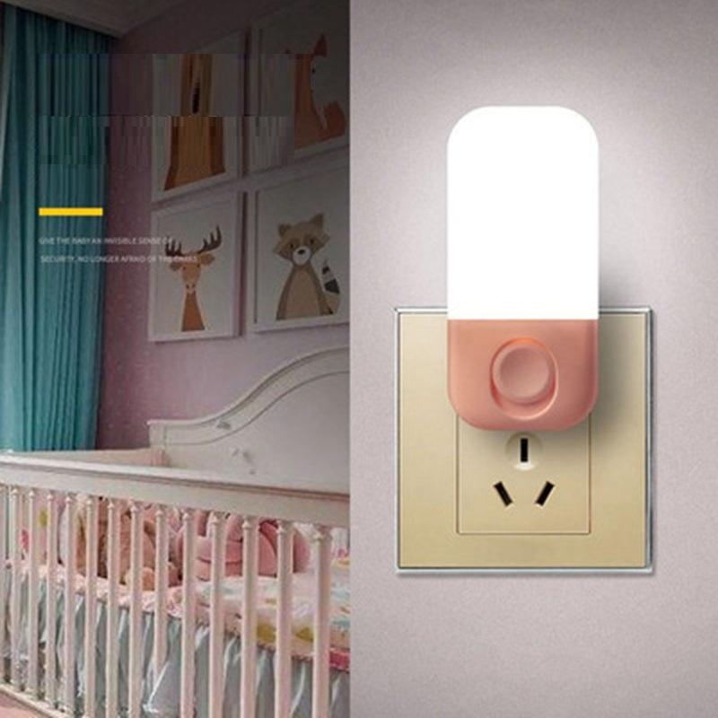 Cute Mini LED Night Light LED Dimmer Baby Nursing Eye Sleep Light Bedroom Sleep Light Plug-in LED Energy Saving Lamp