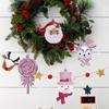 1pc Christmas tree decoration, Santa Claus, snowman, elk, artificial lollipop decoration, with hanging rope