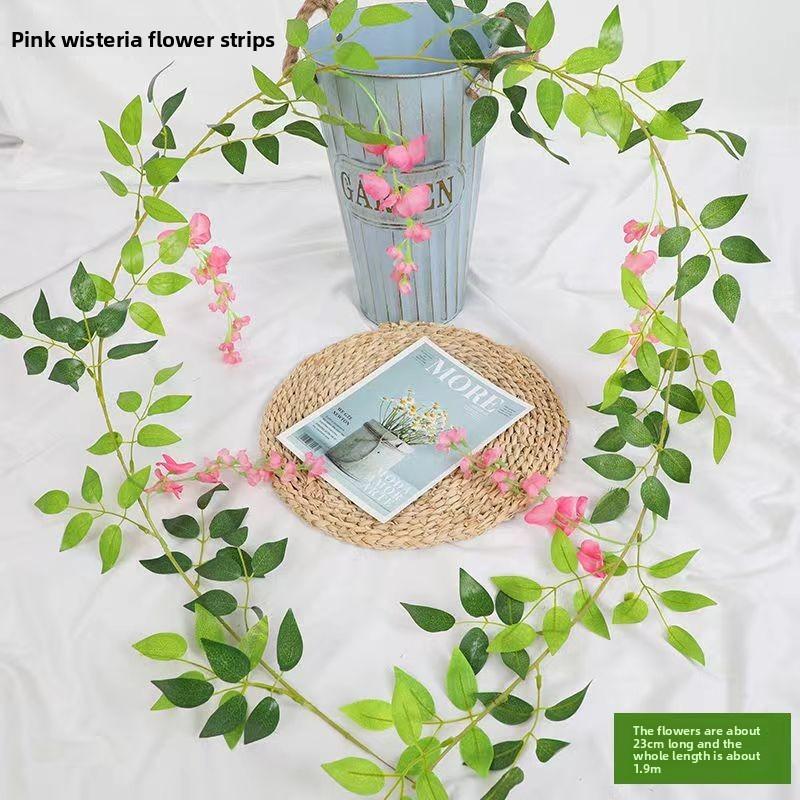 Wisteria Artificial Flowers For Garden Decor With Durable Plastic Vine For Indoor And Outdoor Use