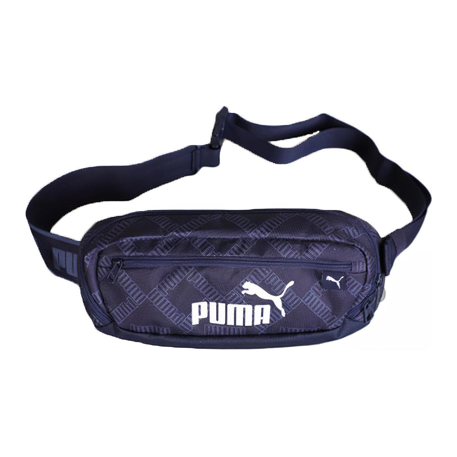 Puma Waist Bag Aop Sl9 Casual Crossbody Fabric Waist Bag Regular Unisex Couple Unisex bags Blue 077135-02 OSFA