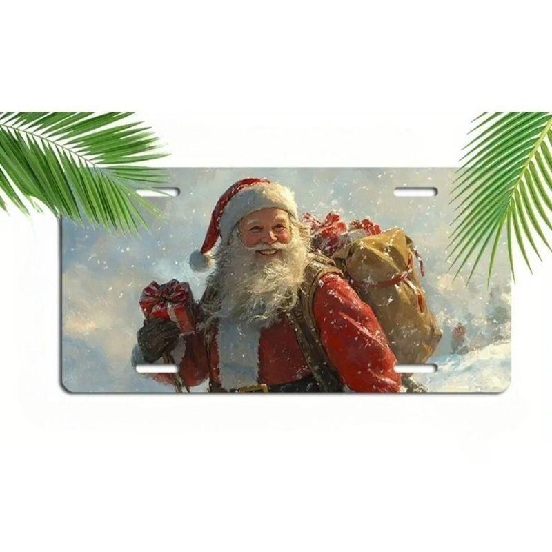 Motorcycle Souvenir License Plate, Metal Auto Wall Decor 15x30cm