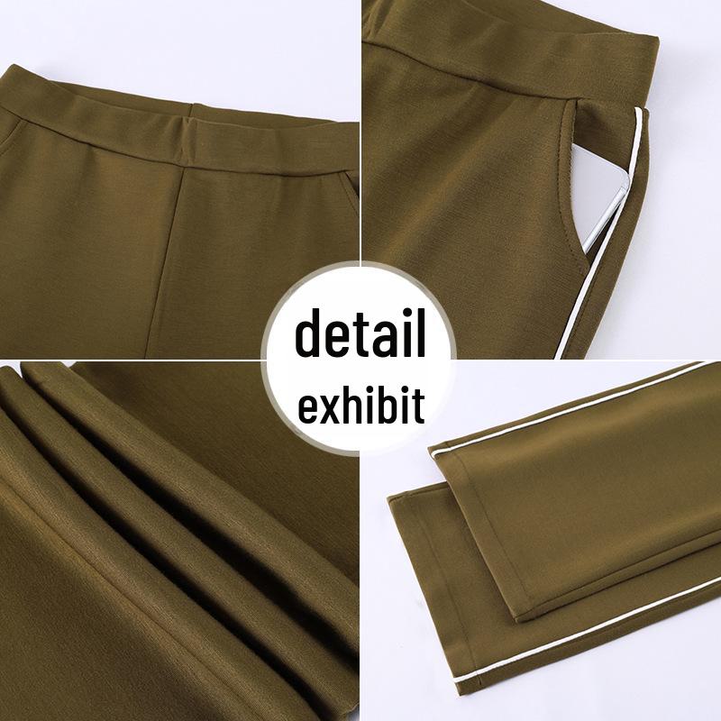 Women's Summer Wide-Leg High-Waisted Flare Pants - Lightweight, Loose, Slim-Fit Casual Trousers
