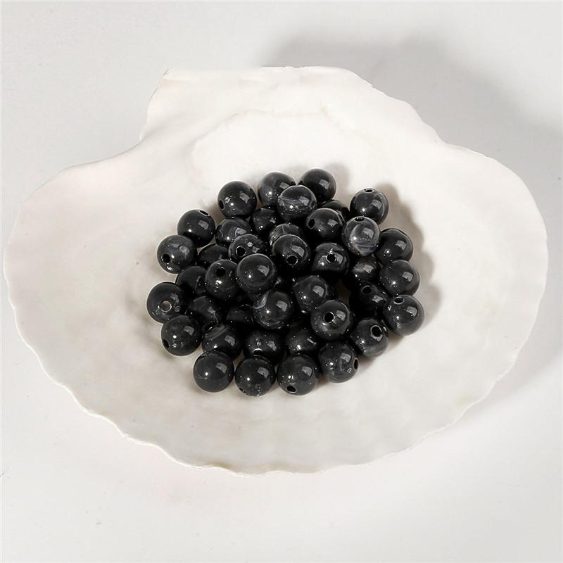 Handmade Beads Acrylic Round Beads Handmade DIY Homemade Hand String Beads Bracelet Necklace Accessories Loose Beads Jewelry Accessories Materials