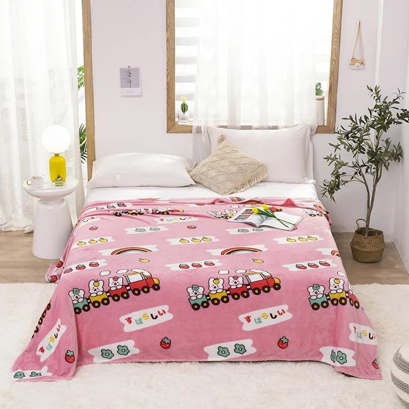 Stars Starry Sky Blanket Bedspread Warm Soft Flannel Print Throw Blankets Suitable for Sofa/Bed/Car Portable Blanket All Season