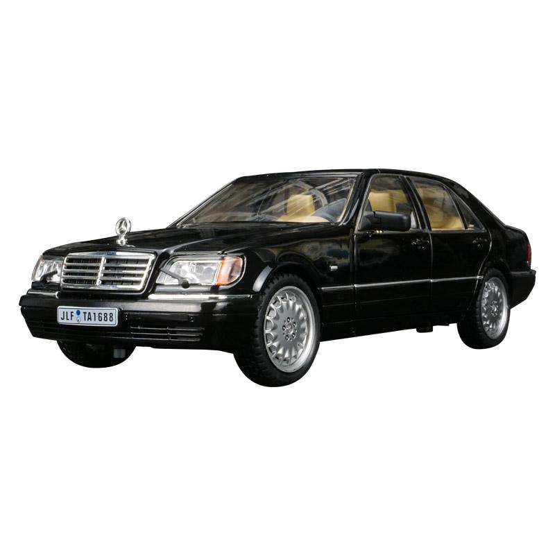 

1:24 Mercedes Benz W140 S320 alloy car model doors and the front hood and trunk door can also be opened fine workmanship чёрный