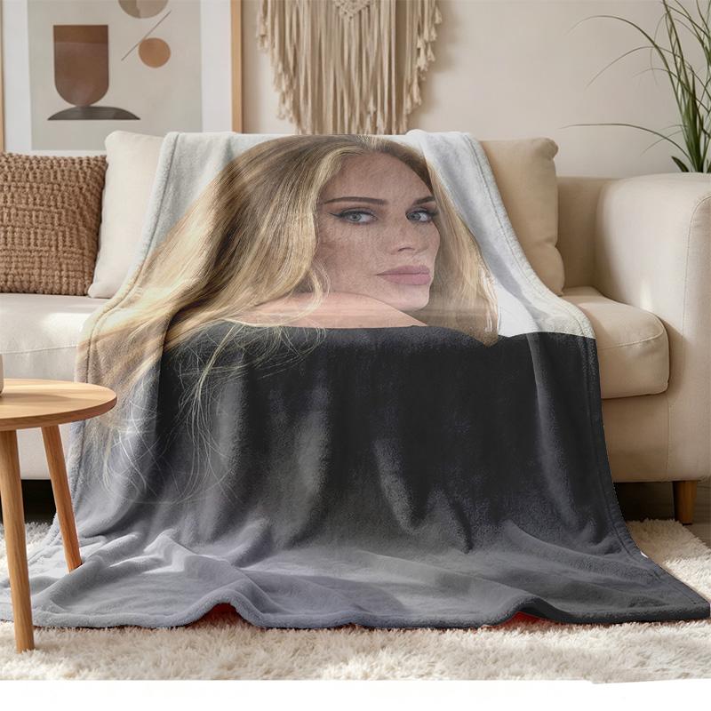 adele Soft and comfortable flannel Suitable for sofas living rooms outdoor camping travel and also makes a great anniversary gif