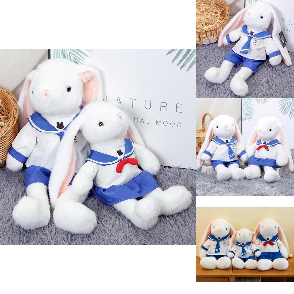 Adorable Blue Navy Bunny Plush Toy Doll Perfect For Birthdays And Cuddly Gifts