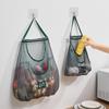 1pc Ventilated Mesh Storage Bags for Garlic, Potatoes, Onions - Durable Plastic Hanging Organizer for Kitchen & Pantry, Non-Food Contact Safe