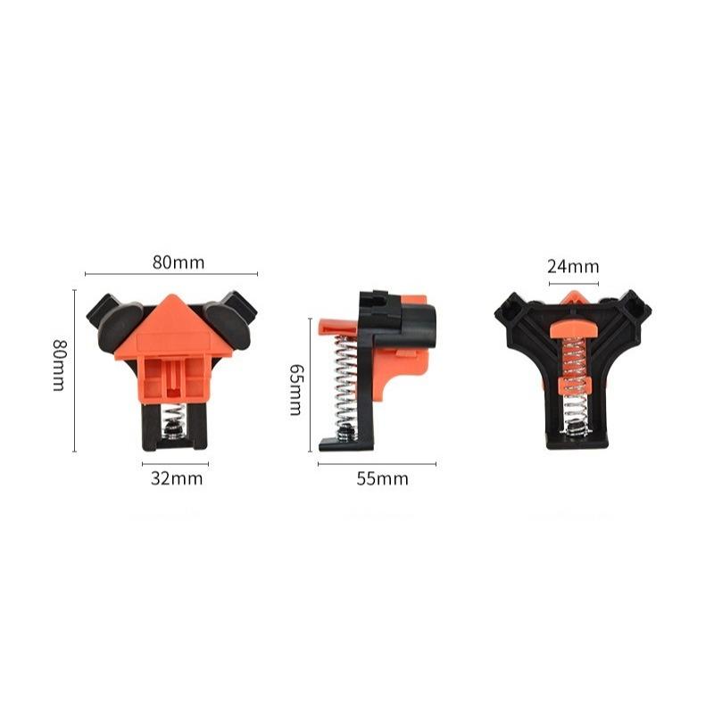 1/4PCS 90 Degree Corner Clamps Wood Working Tools Right Angle Clamps Clip Clamp Tool For Woodworking Corner Clip Fixer Corner